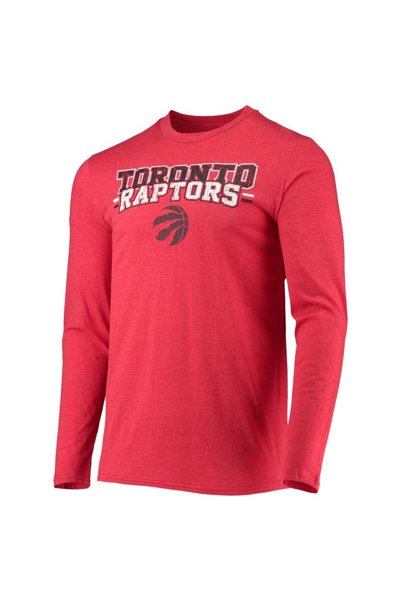 Men's Concepts Sport Black/Red Toronto Raptors Long Sleeve T-Shirt & Pants Sleep Set, Alternate, color, Black