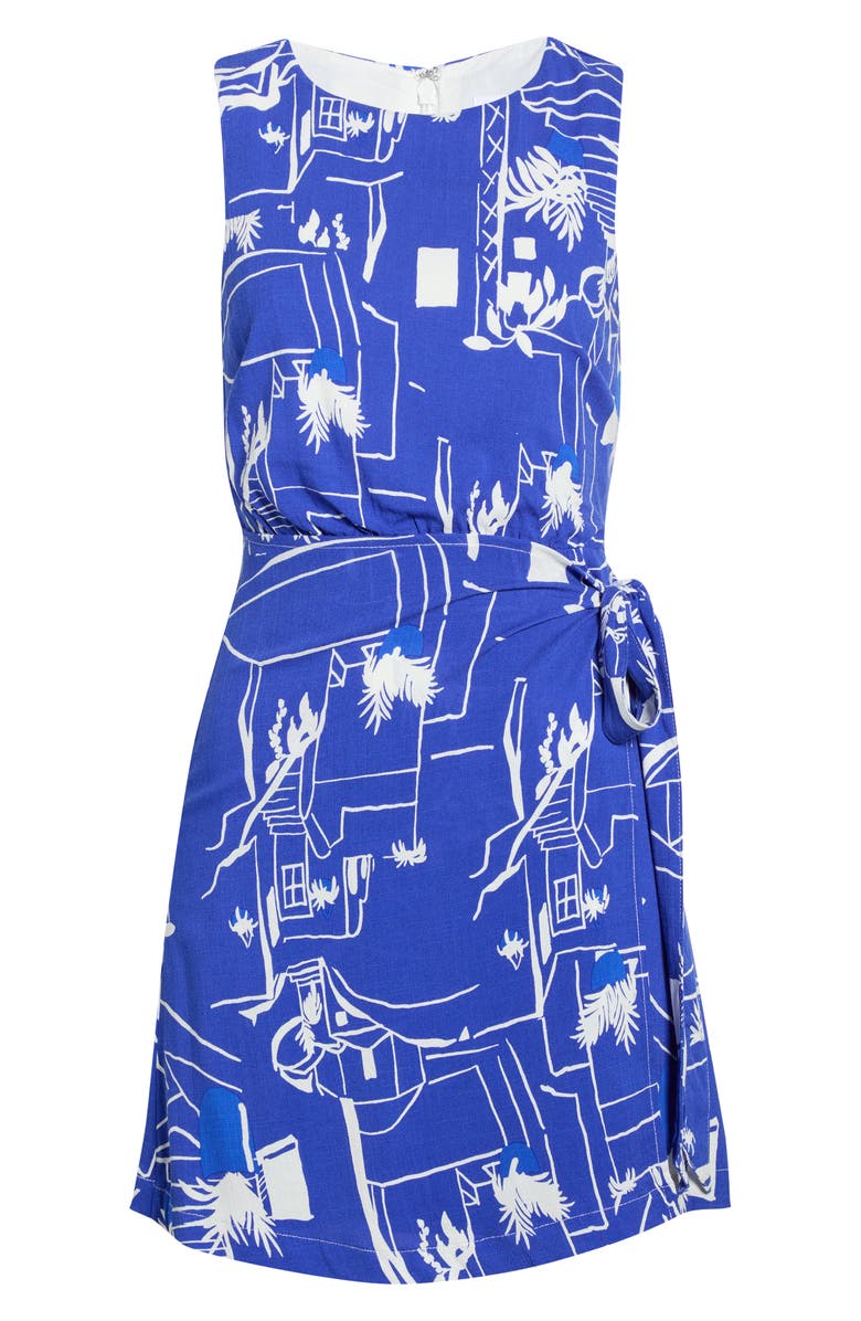 SUGARLIPS Mims Town Janis Faux Wrap Minidress, Main, color, 