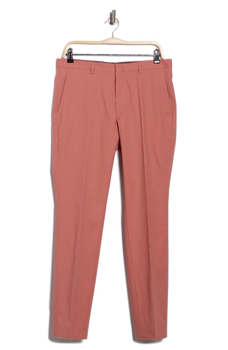 HUGO Hesten Stretch Cotton Dress Pants, Alternate, color, Open Pink