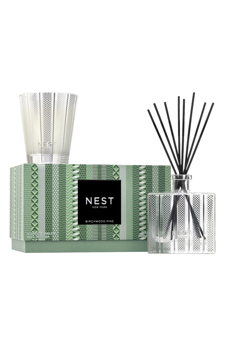 NEST New York Birchwood Pine Classic Candle & Diffuser Set, Main, color, 
