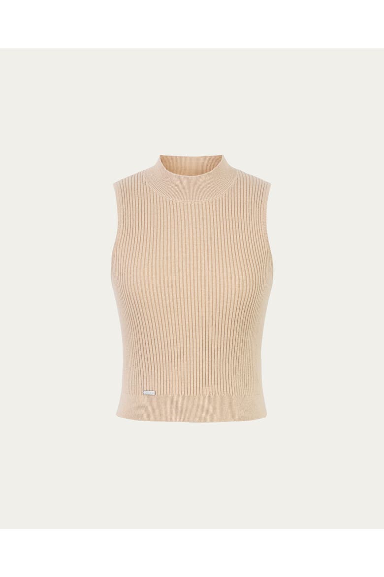 Sera Rib Knit Tank, Alternate, color, Tan