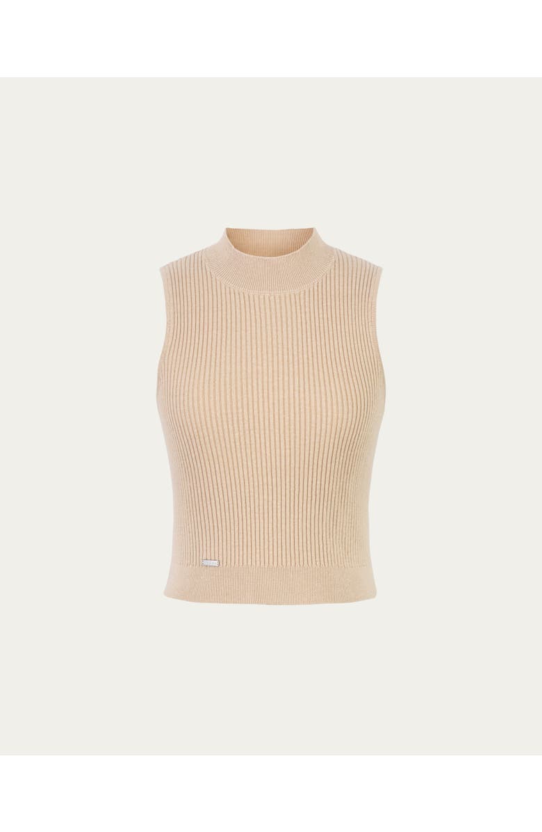 JUANA Sera Rib Knit Tank, Alternate, color, Tan