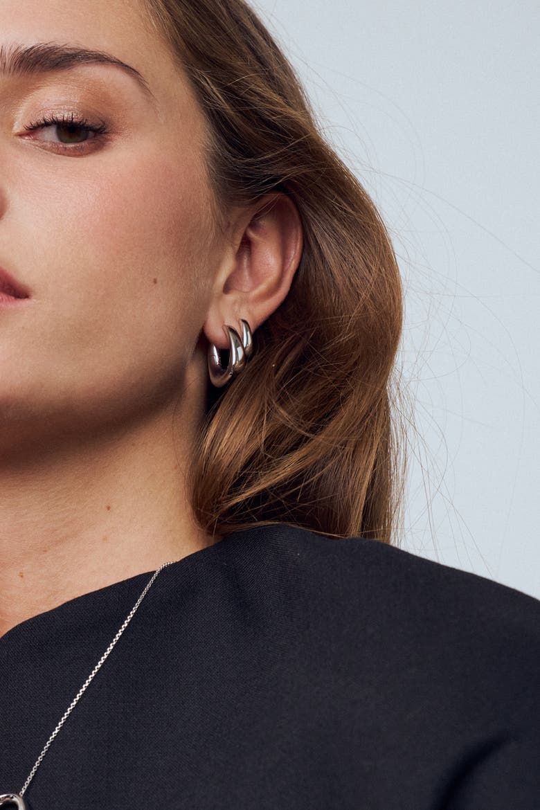 Earrings Borsa Pianura, Alternate, color, 925 Sterling Silver