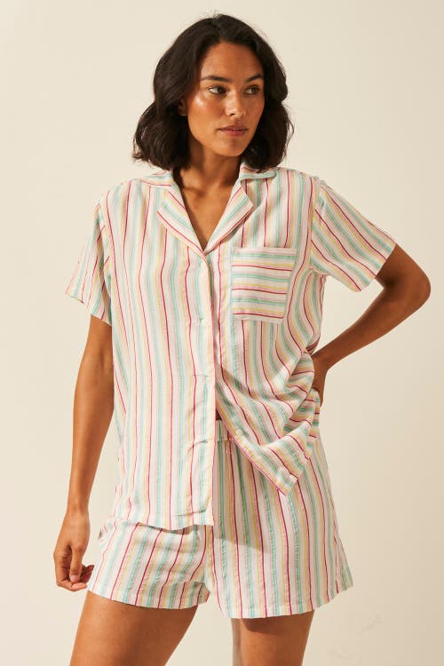 Stripe & Stare Seersucker Short Pj Bottoms