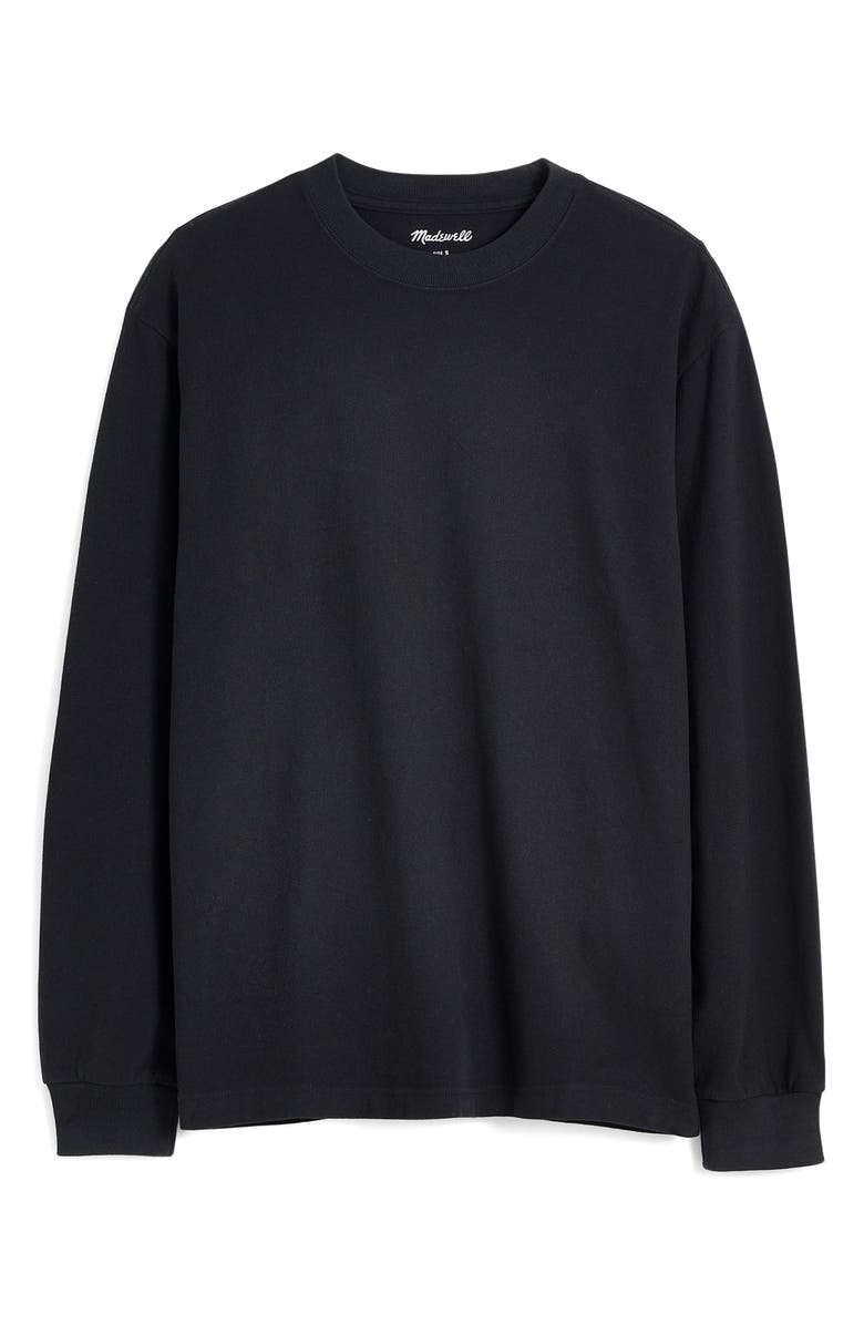 Madewell Long Sleeve Boxy Cotton T-Shirt, Main, color, 
