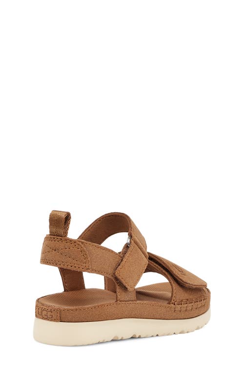Shop Ugg(r) Kids' Goldenstar Platform Sandal In Chestnut