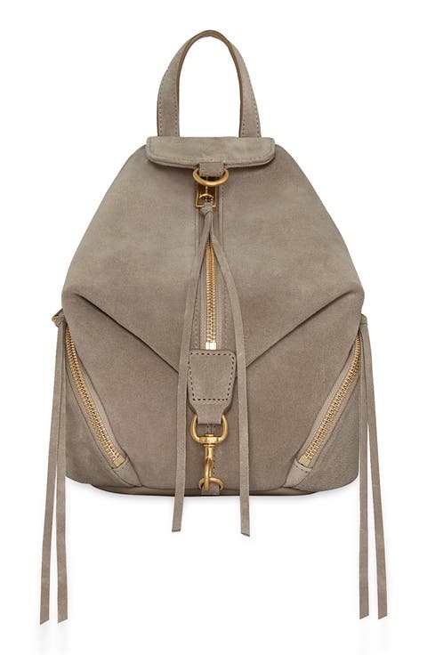 【NONCODE】Reese suede chain backpack Reiss Suede Backpack in Light Tan | REISS
