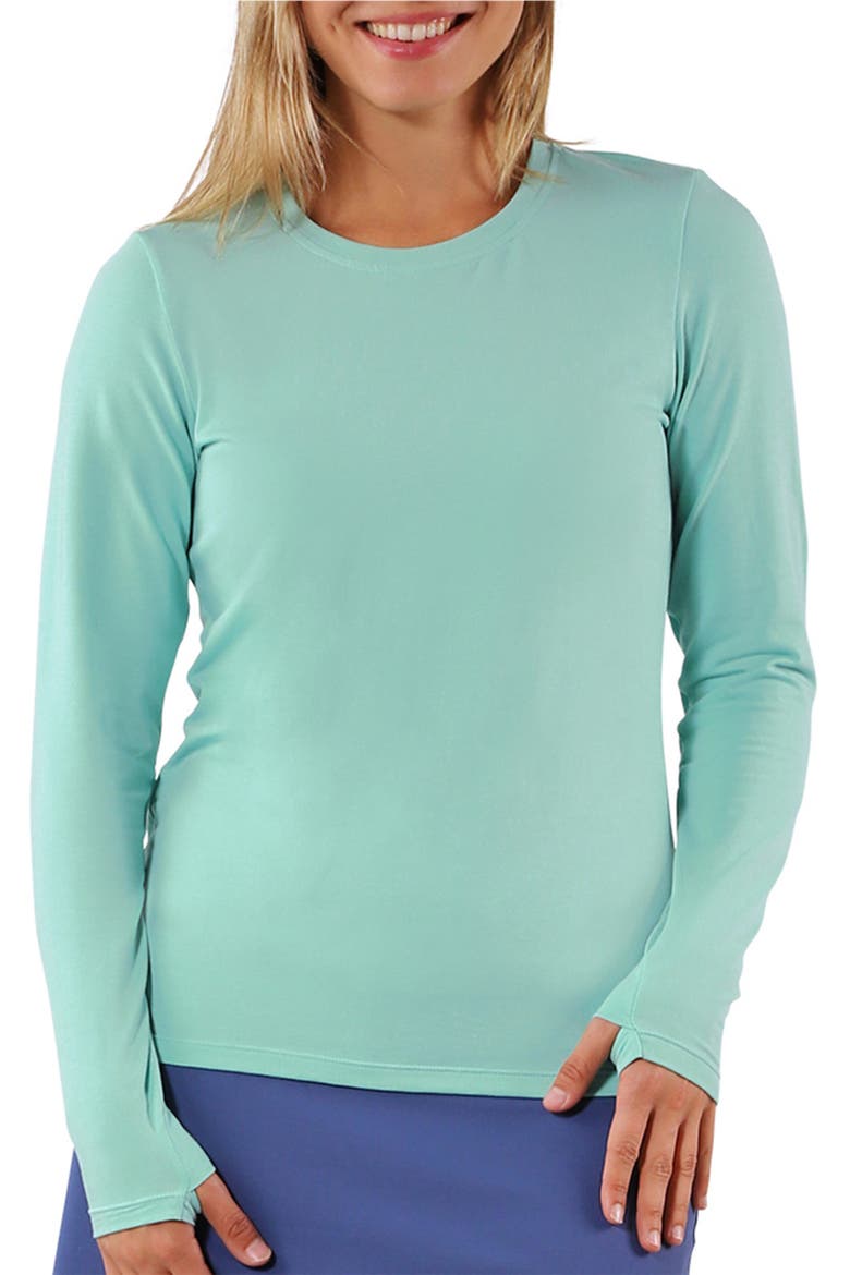 Long Sleeve Everyday Tee, Main, color, Seaglass