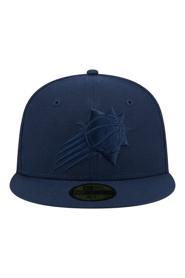 Men's New Era Navy Phoenix Suns Tonal Color Pack 59FIFTY Fitted Hat, Alternate, color, Navy