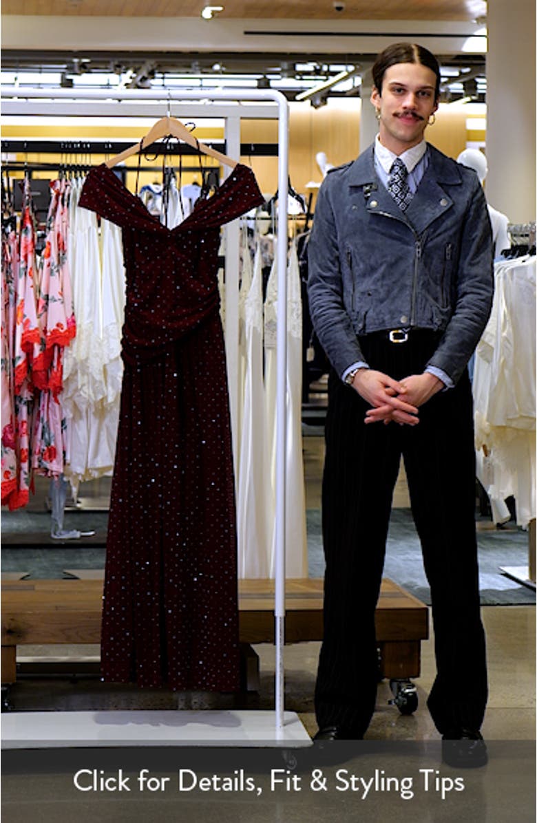 Mayven Dot Halter Neck Gown, sales video thumbnail