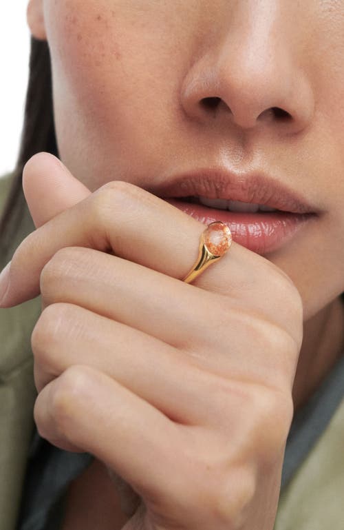 Pdpaola Sunstone Bay Ring In Sunstone