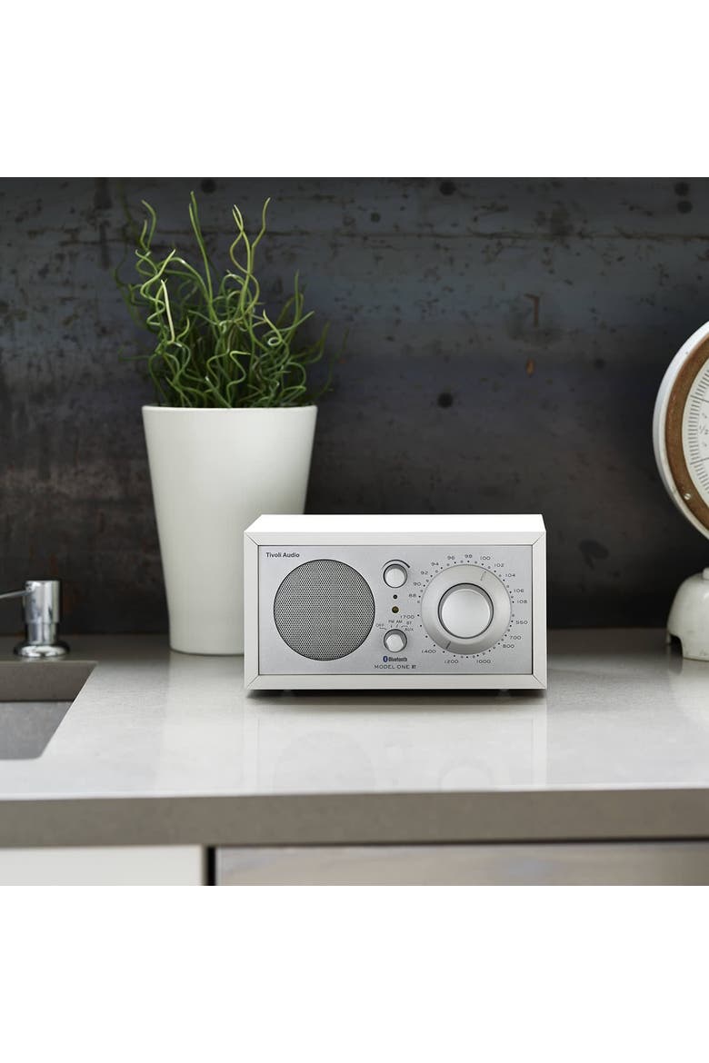 Model One AM/FM Radio with Internal Bluetooth Speaker, Alternate, color, White