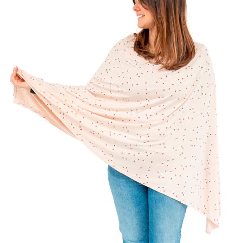 Nursing Cover for Breastfeeding, Soft & Breathable Nursing Poncho