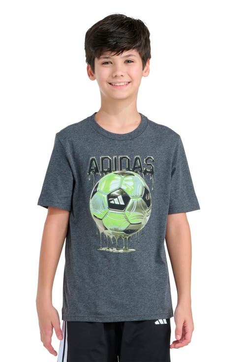 Kids' Soccer Drip Graphic T-Shirt (Big Kid)