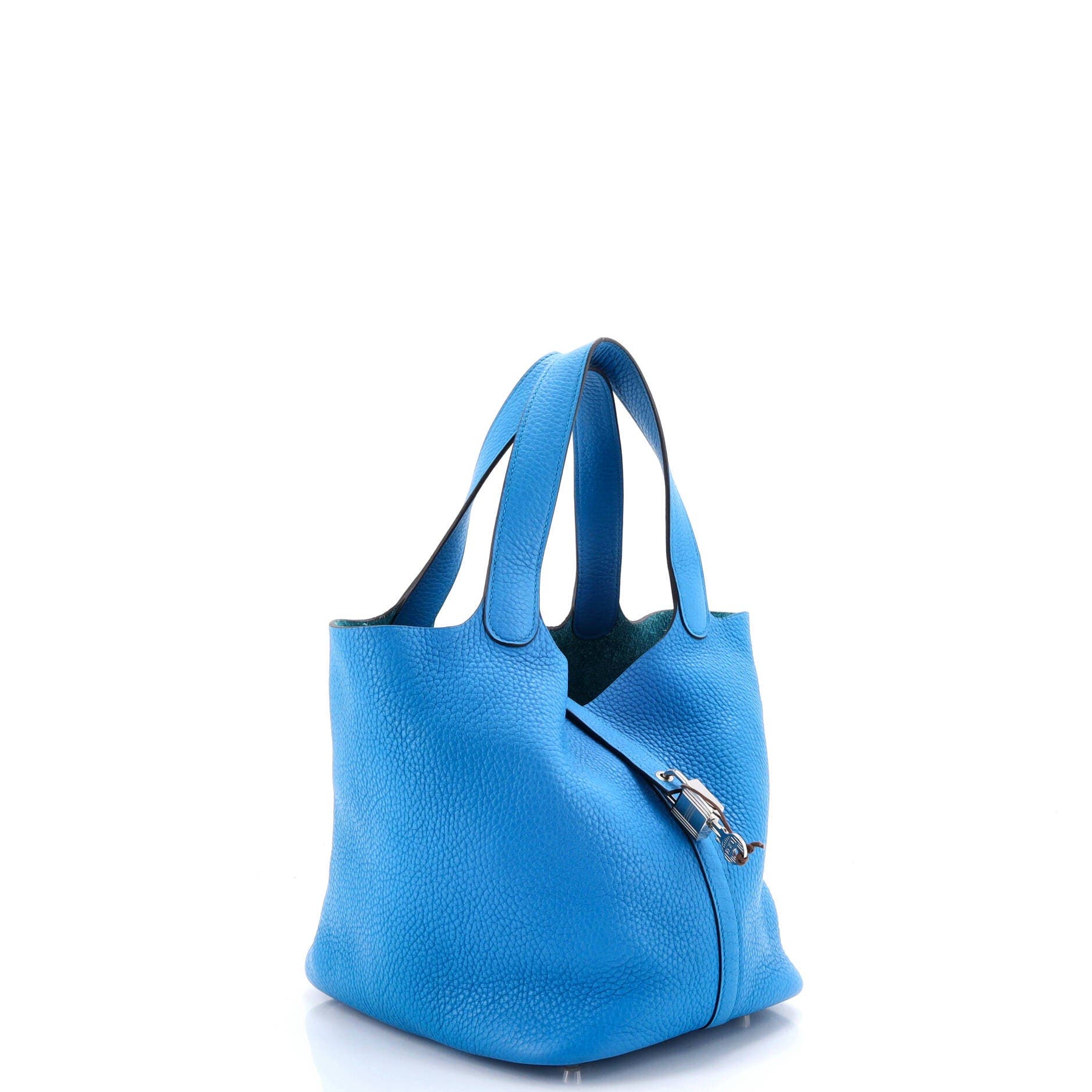 Picotin Lock Bag Clemence MM, Alternate, color, Blue