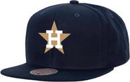 Mitchell & Ness Men's Mitchell & Ness Navy Houston Astros Cooperstown Collection Basic Flip Snapback Hat