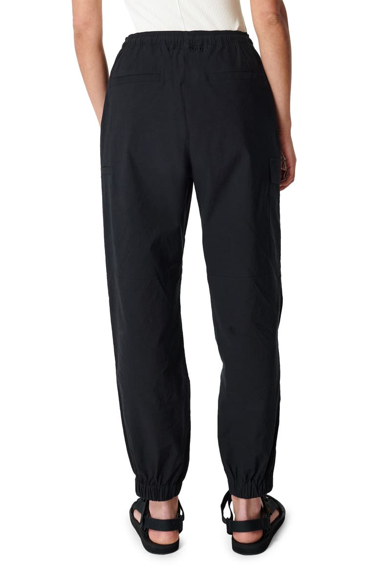 Quinn Crop Cargo Pants, Alternate, color, BLACK