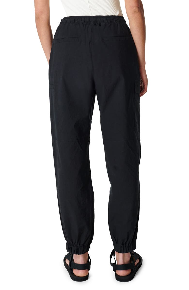 Sweaty Betty Quinn Crop Cargo Pants, Alternate, color, Black