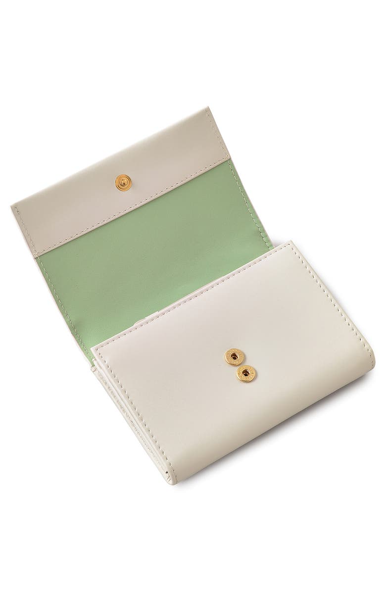 Radley Kite Medium Leather Flapover Wallet, Alternate, color, Chalk