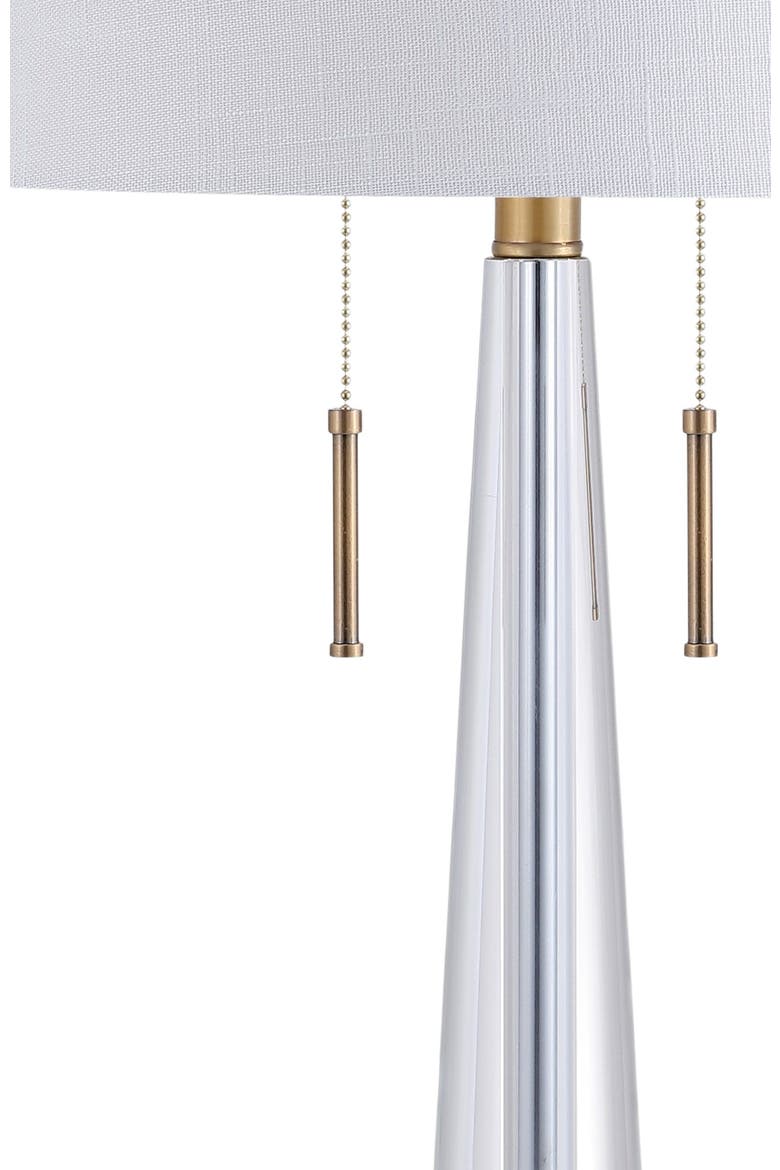 Zoe 29.5" 2-Light Crystal LED Table Lamp, Clear/Brass Gold, Alternate, color, Clear/Brass Gold