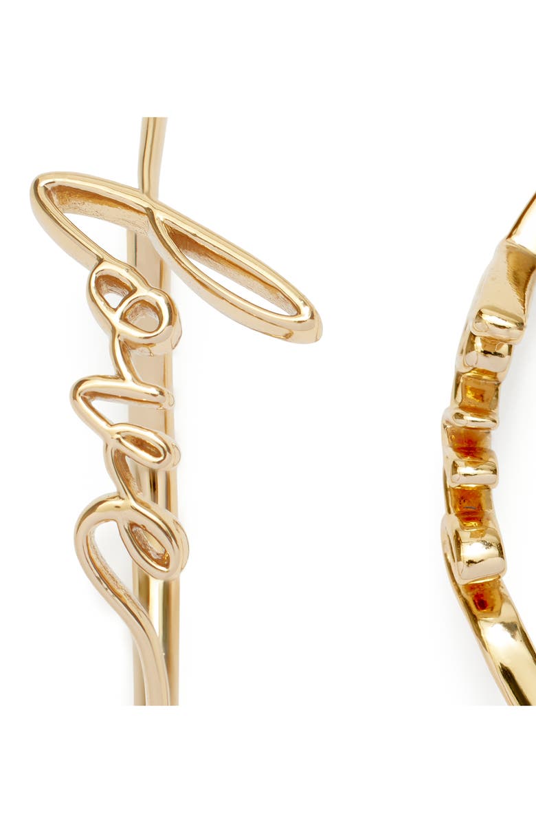 Kleinfeld Love Hoop Earrings, Alternate, color,