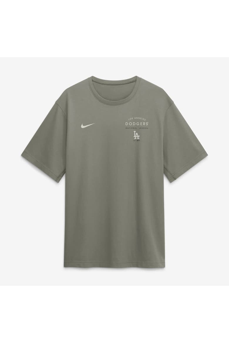 Men's Nike  Olive Los Angeles Dodgers Statement Dri-FIT Primary T-Shirt, Alternate, color, Olive