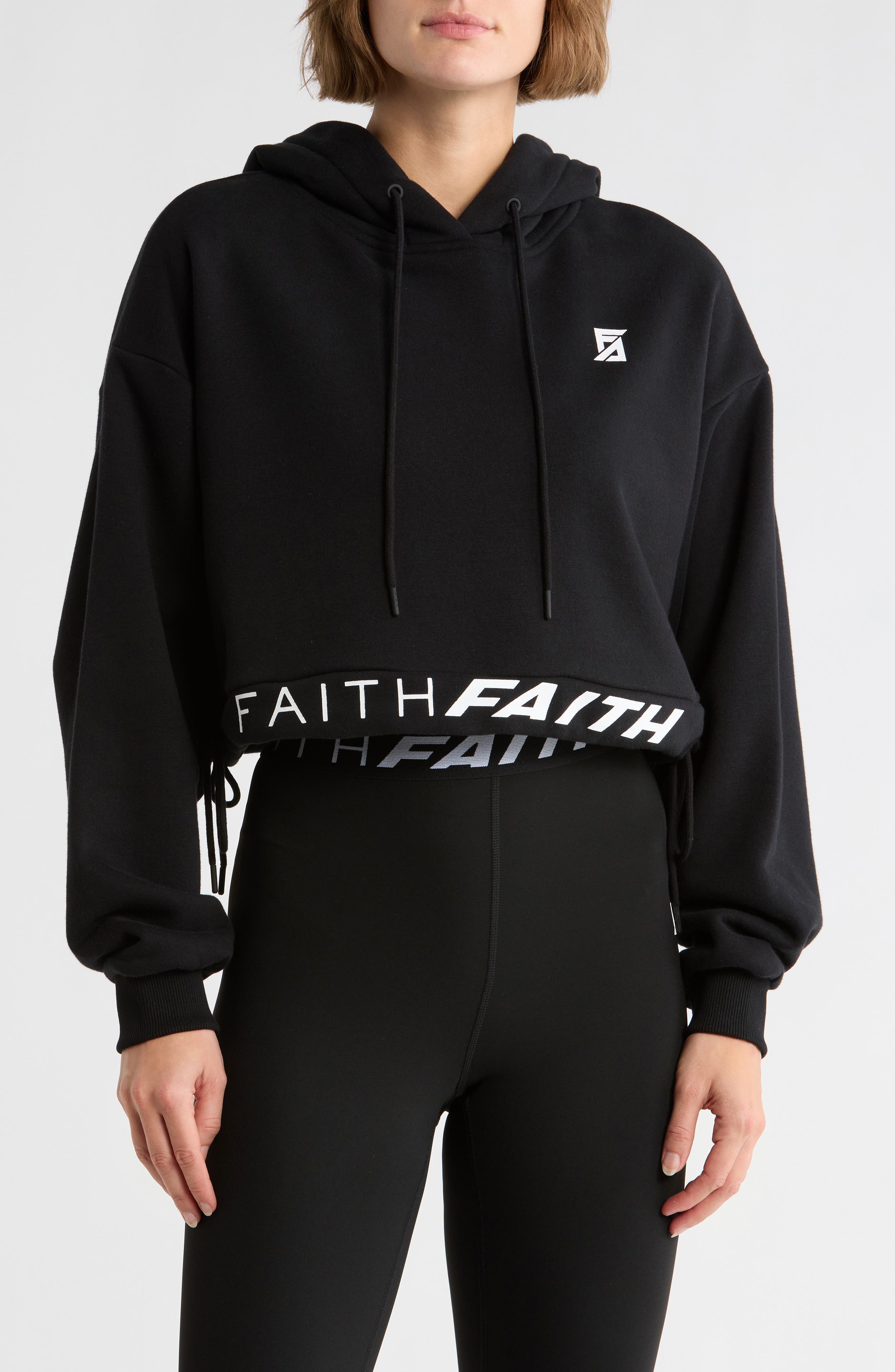 Faith Connexion Fleece Crop Hoodie