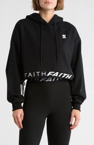 Faith Connexion Fleece Crop Hoodie