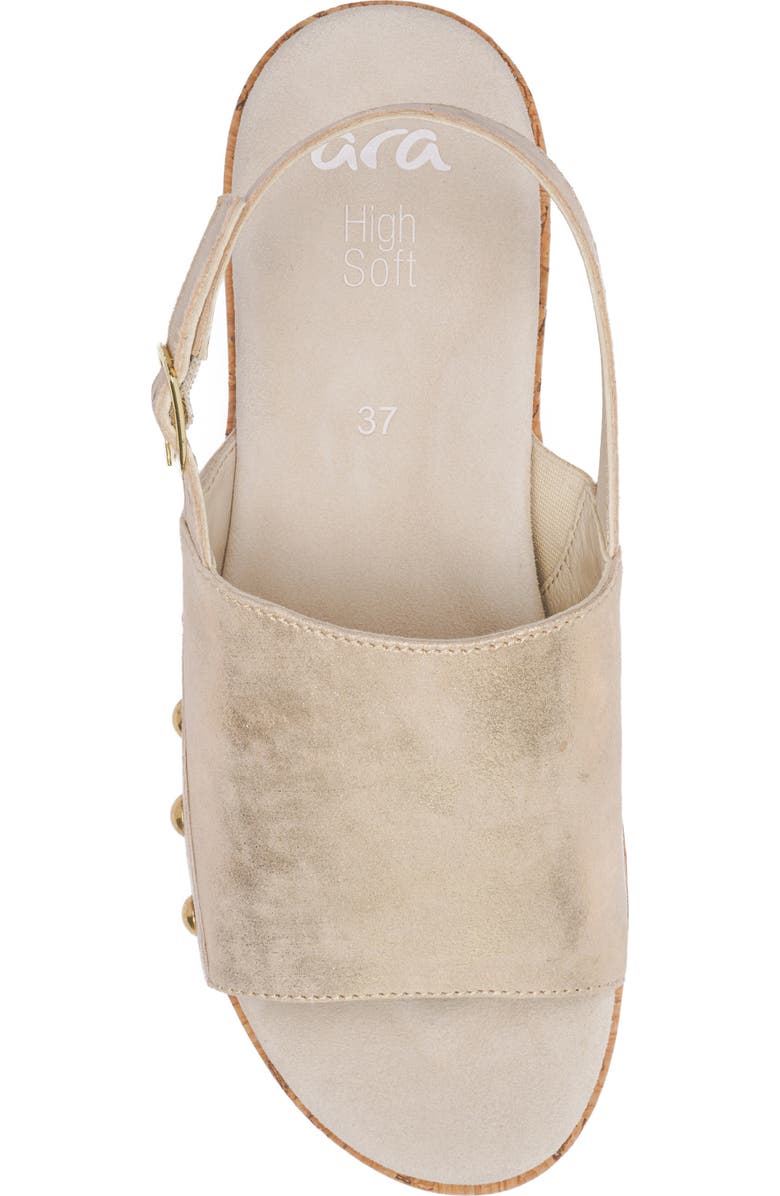 ara Raelis Slingback Wedge, Alternate, color, Beige