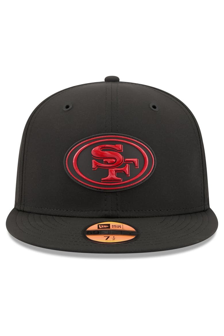 Men's New Era Black San Francisco 49ers 2026 Sideline 59FIFTY Fitted Hat, Alternate, color, Black