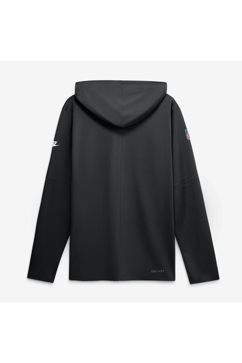 Men's Nike Black Atlanta Falcons Sideline Alternate Lightweight Long Sleeve Hooded Dri-FIT T-Shirt, Alternate, color, Black
