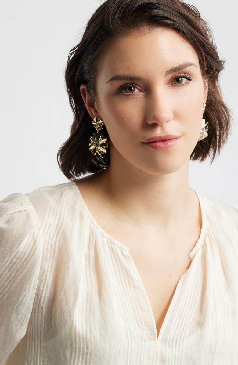 Nordstrom Pansy Drop Earrings, Alternate, color, 
