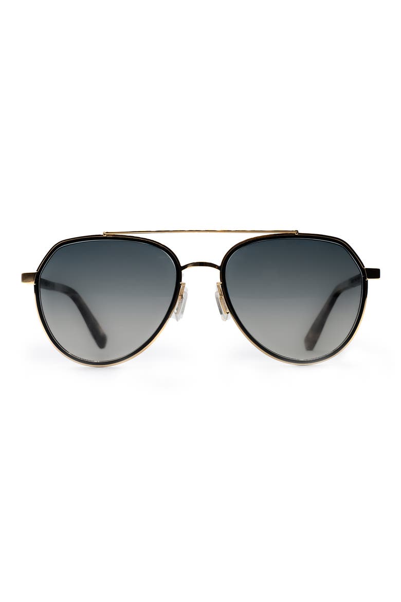 Bond Yellow 59mm Polarized Sunglasses, Main, color, GOLD / GREY GRADIENT