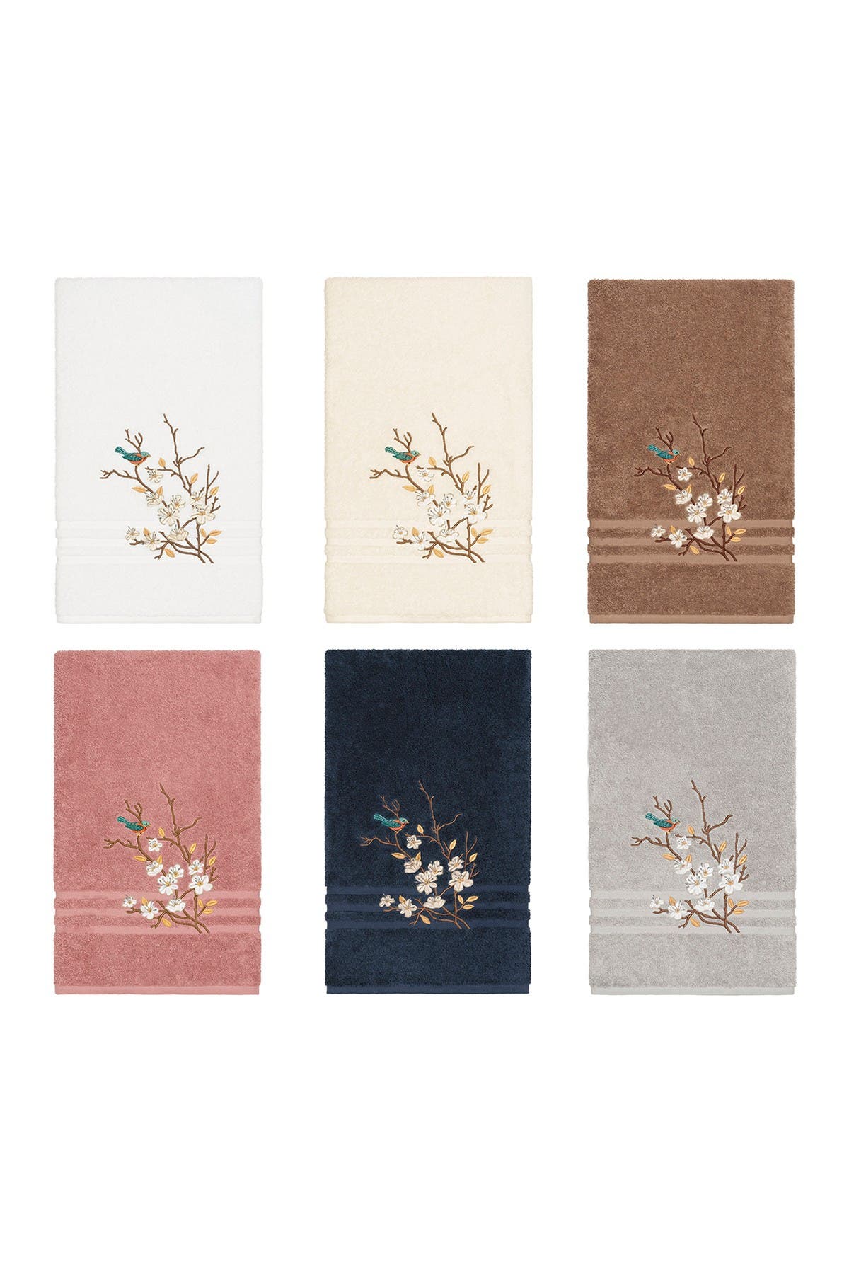 Linum Home Textiles Spring Time Embellished Bath Towel - Tea Rose ...