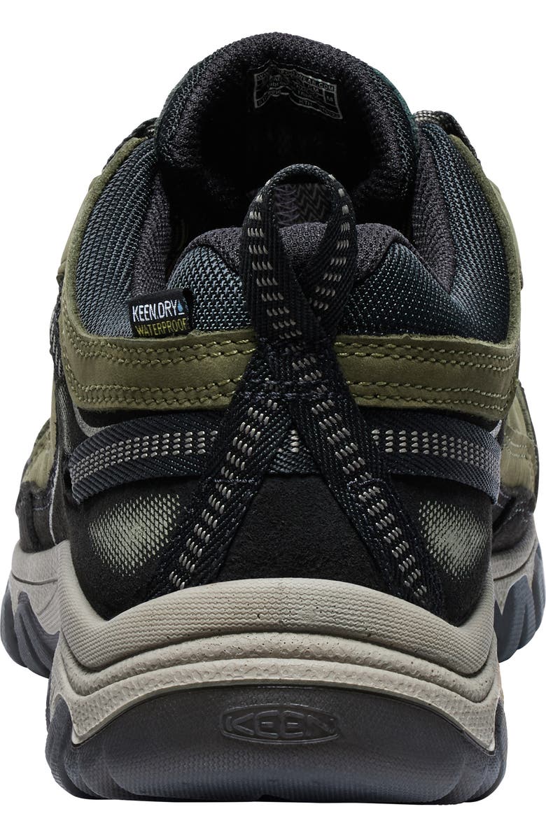 KEEN Targhee IV Waterproof Hiking Shoe, Alternate, color, Dark Olive/Gold Flam