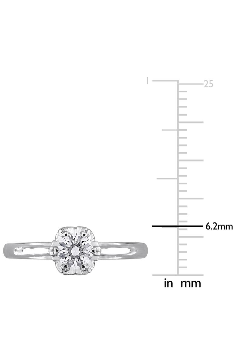 Julianna B. 3/8 ctw Lab-Grown Diamond Engagement Ring 18k, Alternate, color, White Gold