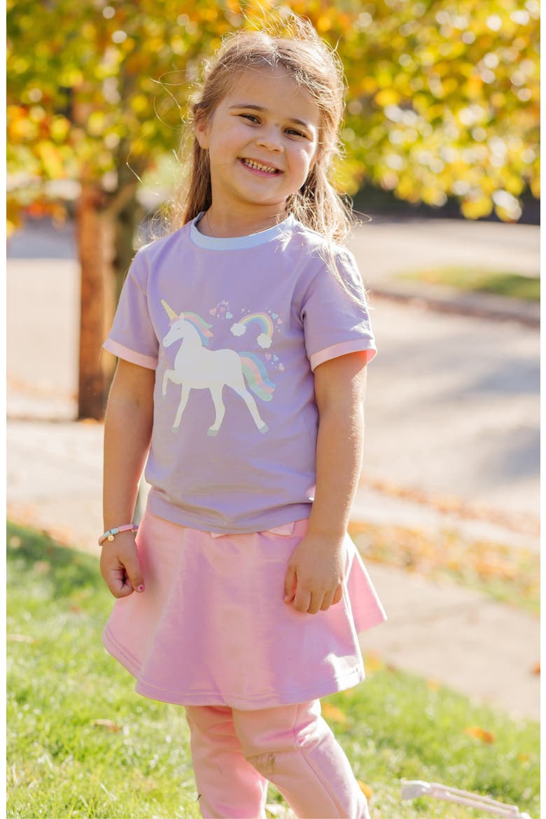 Unicorn Sparkle T-Shirt, Alternate, color, Purple