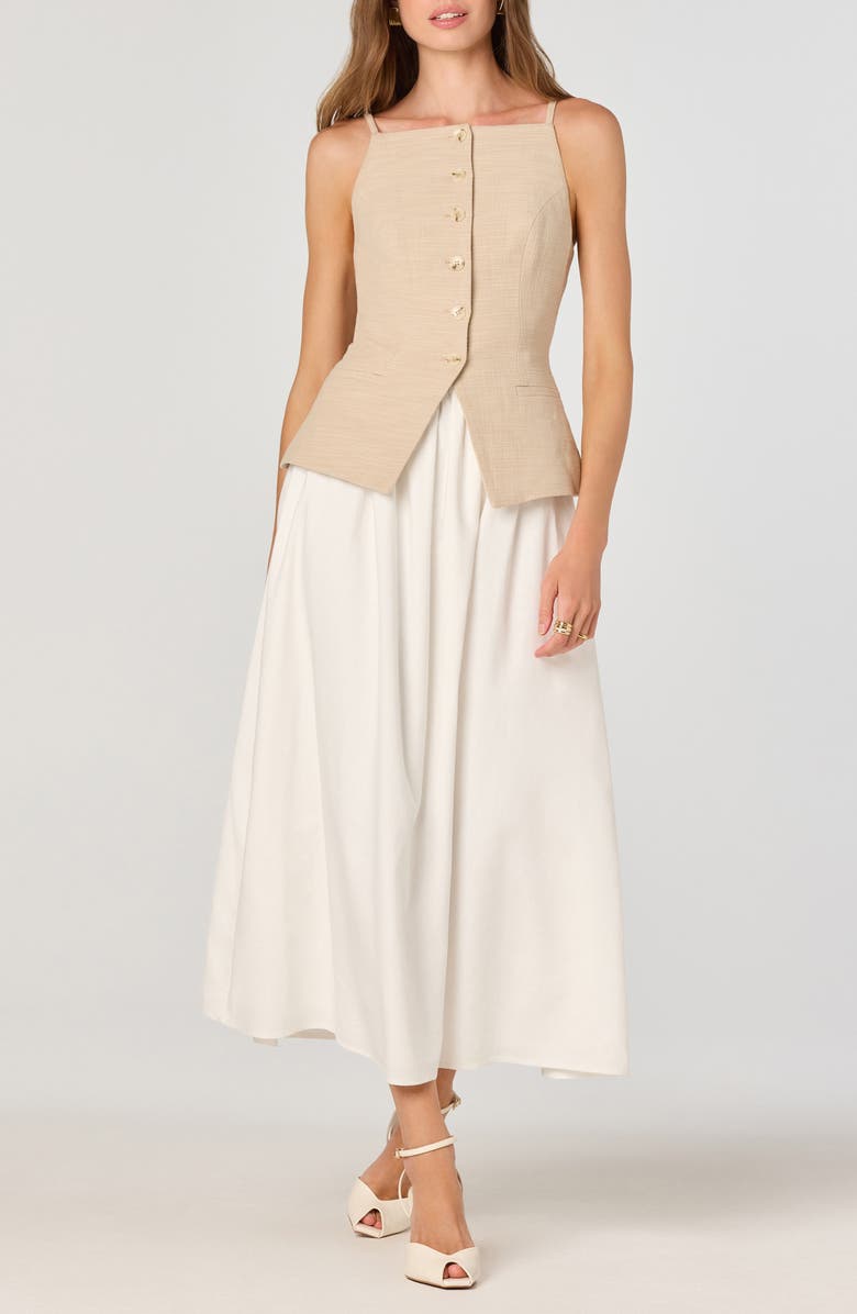 ASTR the Label Mix Media Sleeveless Dress, Alternate, color,