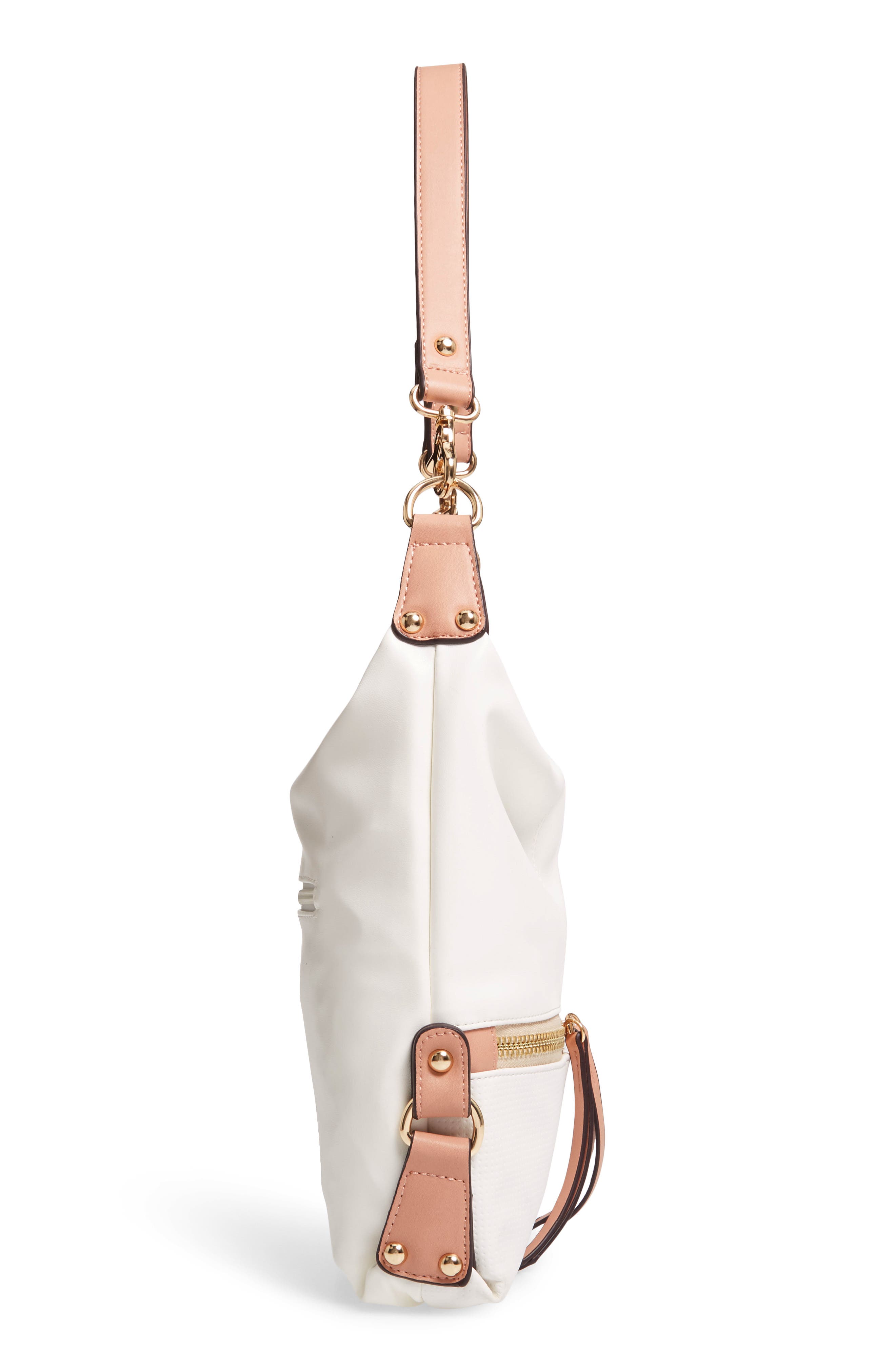 Sondra Roberts Faux Leather Hobo, Alternate, color, 