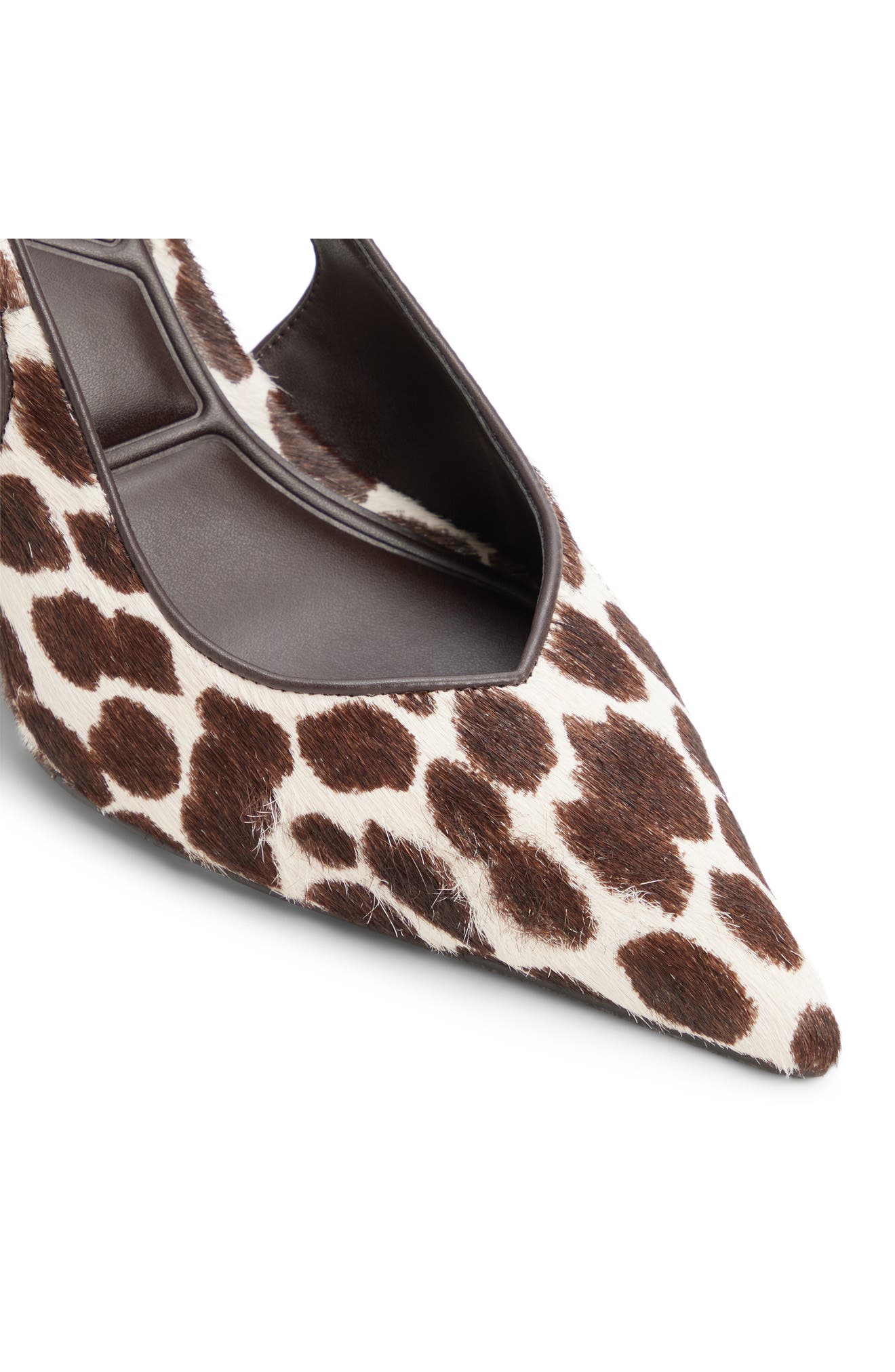 Jenadine Genuine Calf Hair Pointed Toe Wedge Pump, Alternate, color, CREAM MULTI