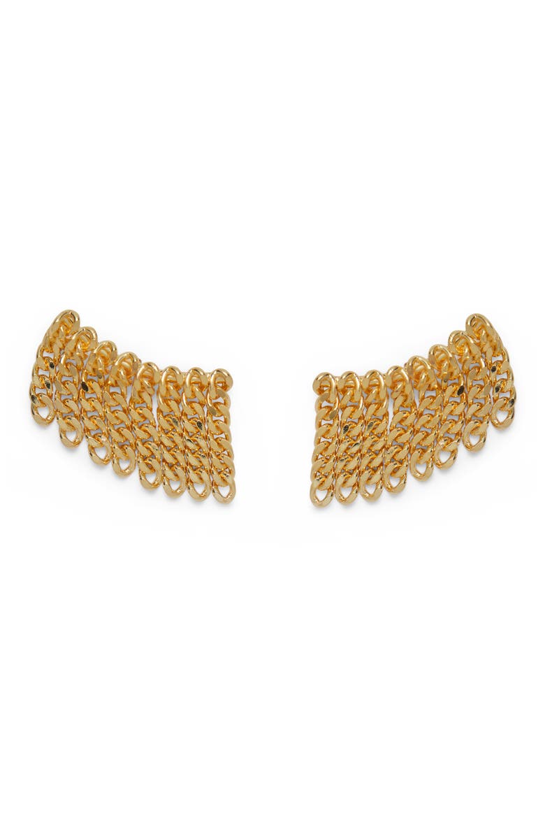 Fringe Earrings, Main, color, GOLD