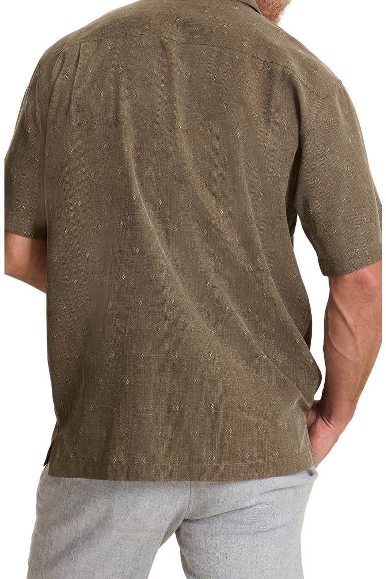 Kona Luxe Silk Button-Up Shirt, Alternate, color, AUBERAGE