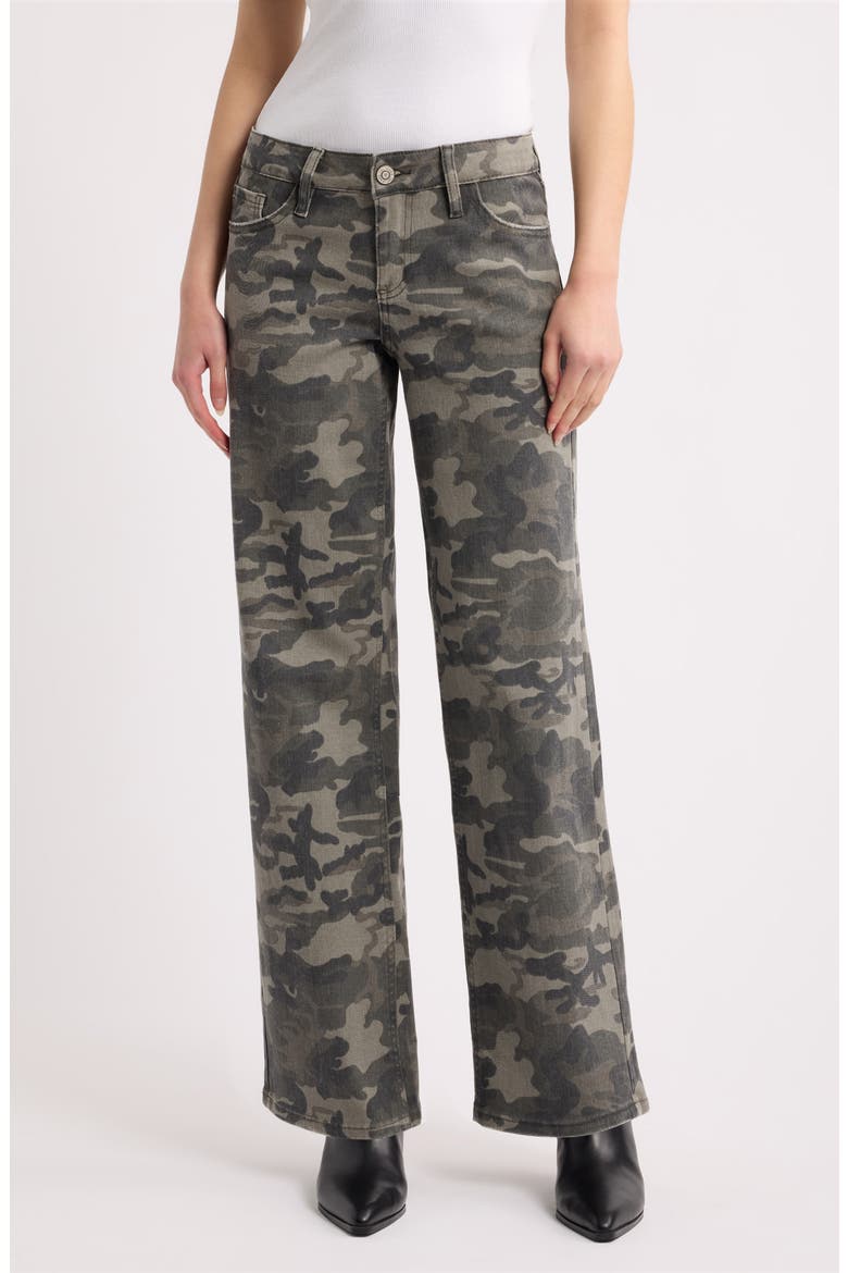Britney Camo Low Rise Wide Leg Jeans, Main, color, VTCAM - VINTAGE CAMO