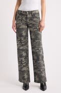YMI Britney Camo Low Rise Wide Leg Jeans