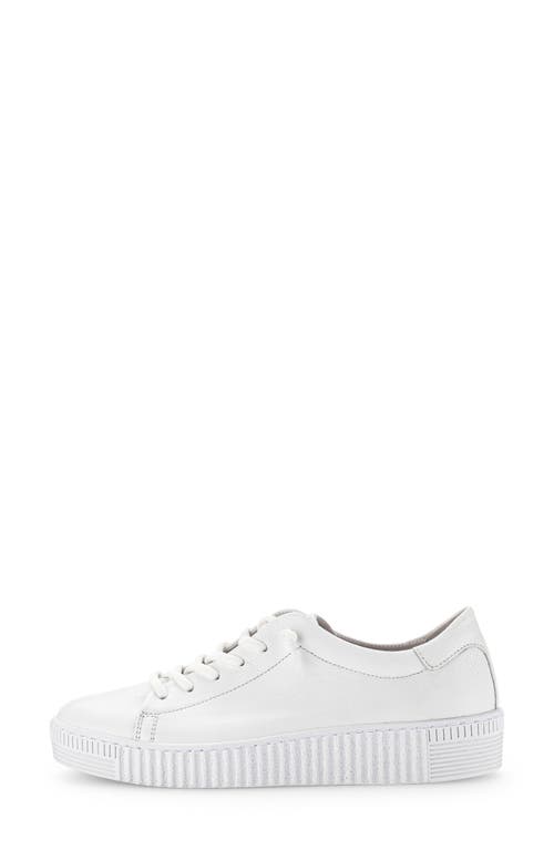Gabor Leather Platform Sneaker In Multi
