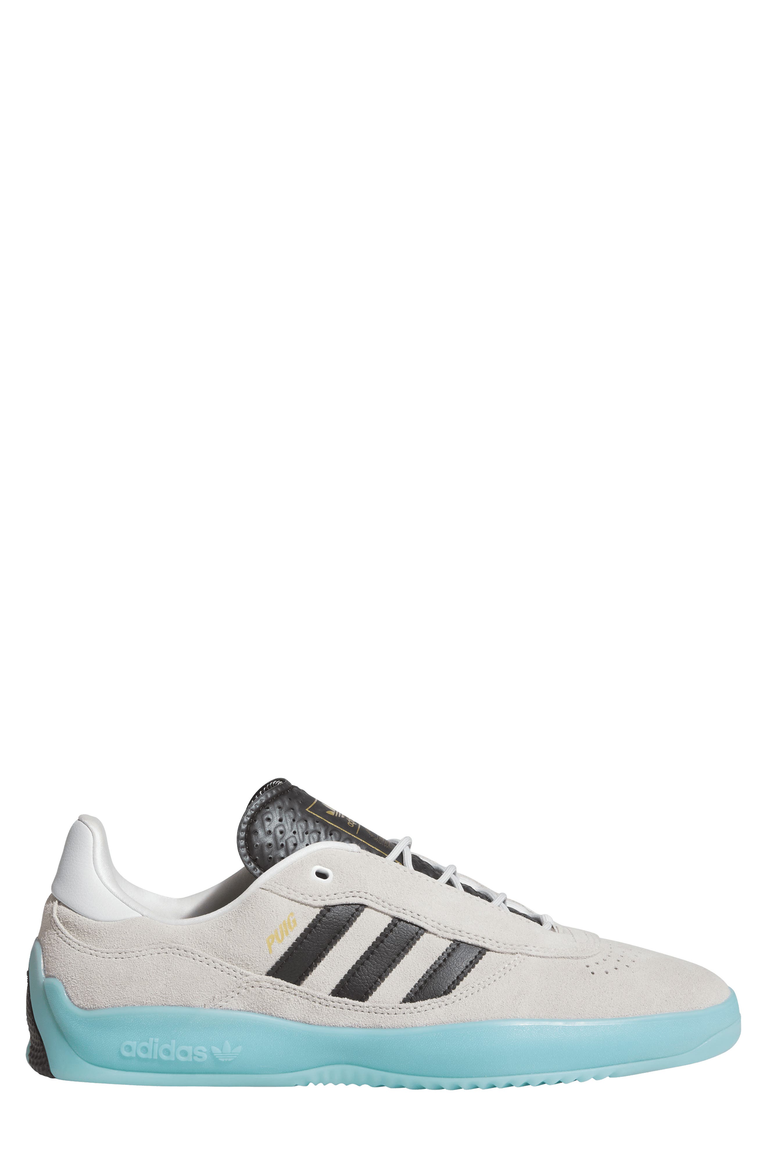 adidas Puig Sneaker, Alternate, color, White/ Black/ Light Aqua