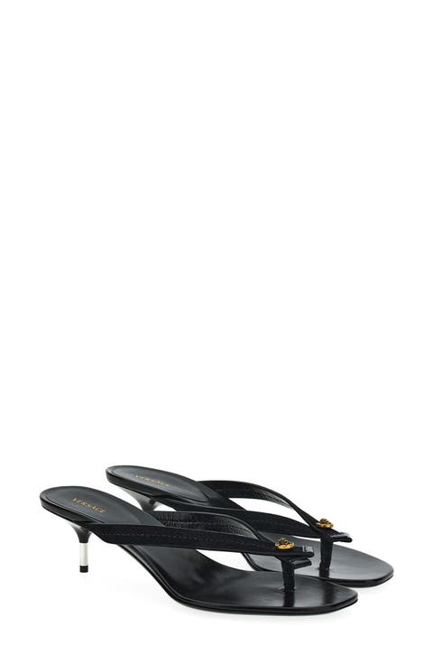 Medusa Leather Thong Sandal (Women)