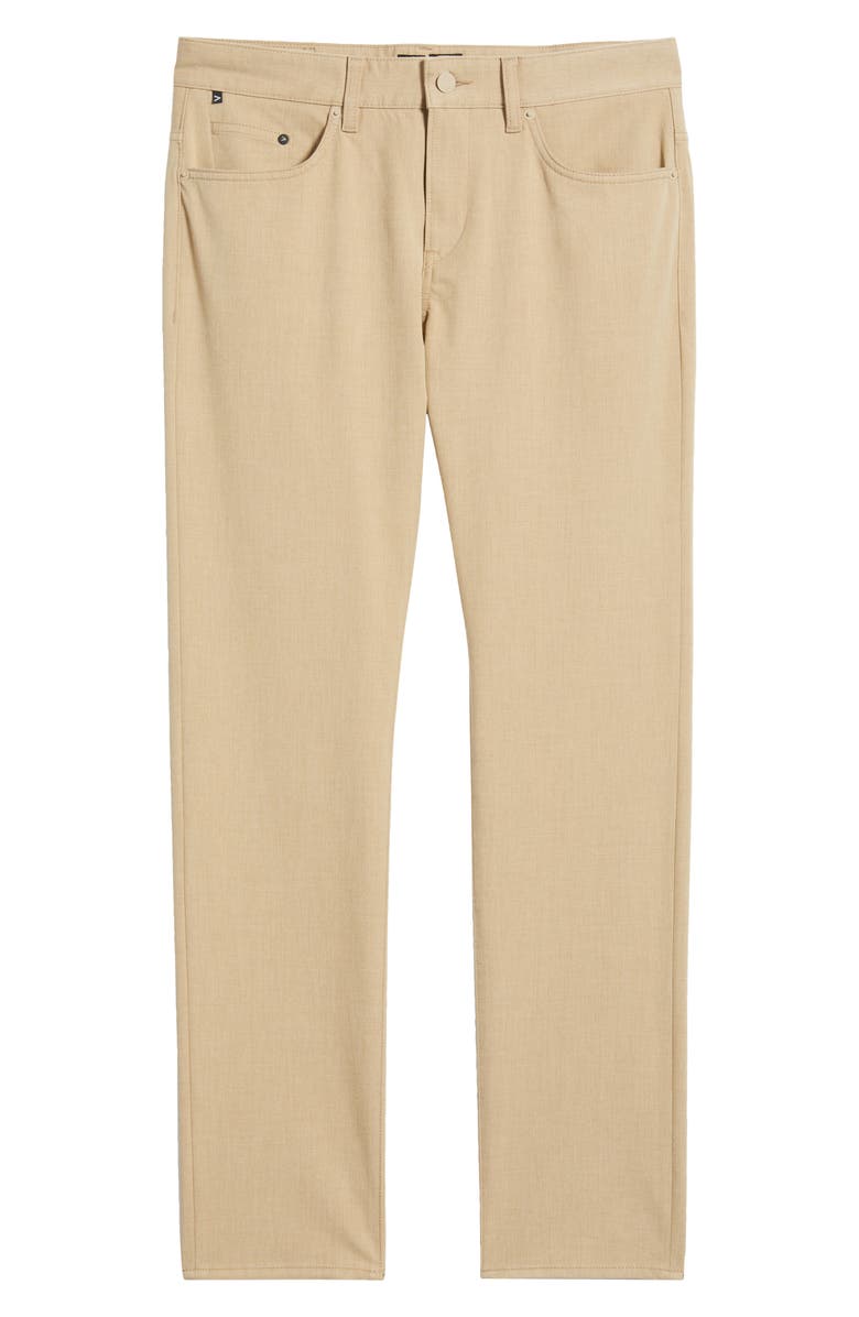 BOSS Delaware Slim Fit Five Pocket Pants, Alternate, color, Light Beige