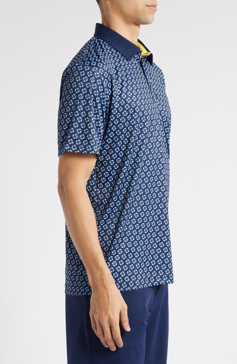 Swannies Harris Medallion Print Golf Polo, Alternate, color,