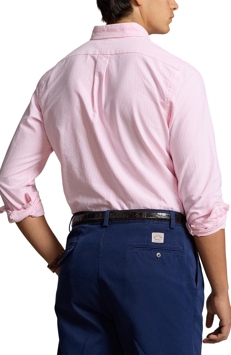 Polo Ralph Lauren Stripe Classic Fit Oxford Button-Down Shirt, Alternate, color, 